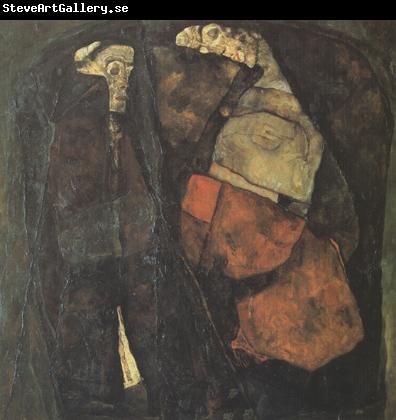 Egon Schiele Pregnant Woman and Death (mk12)